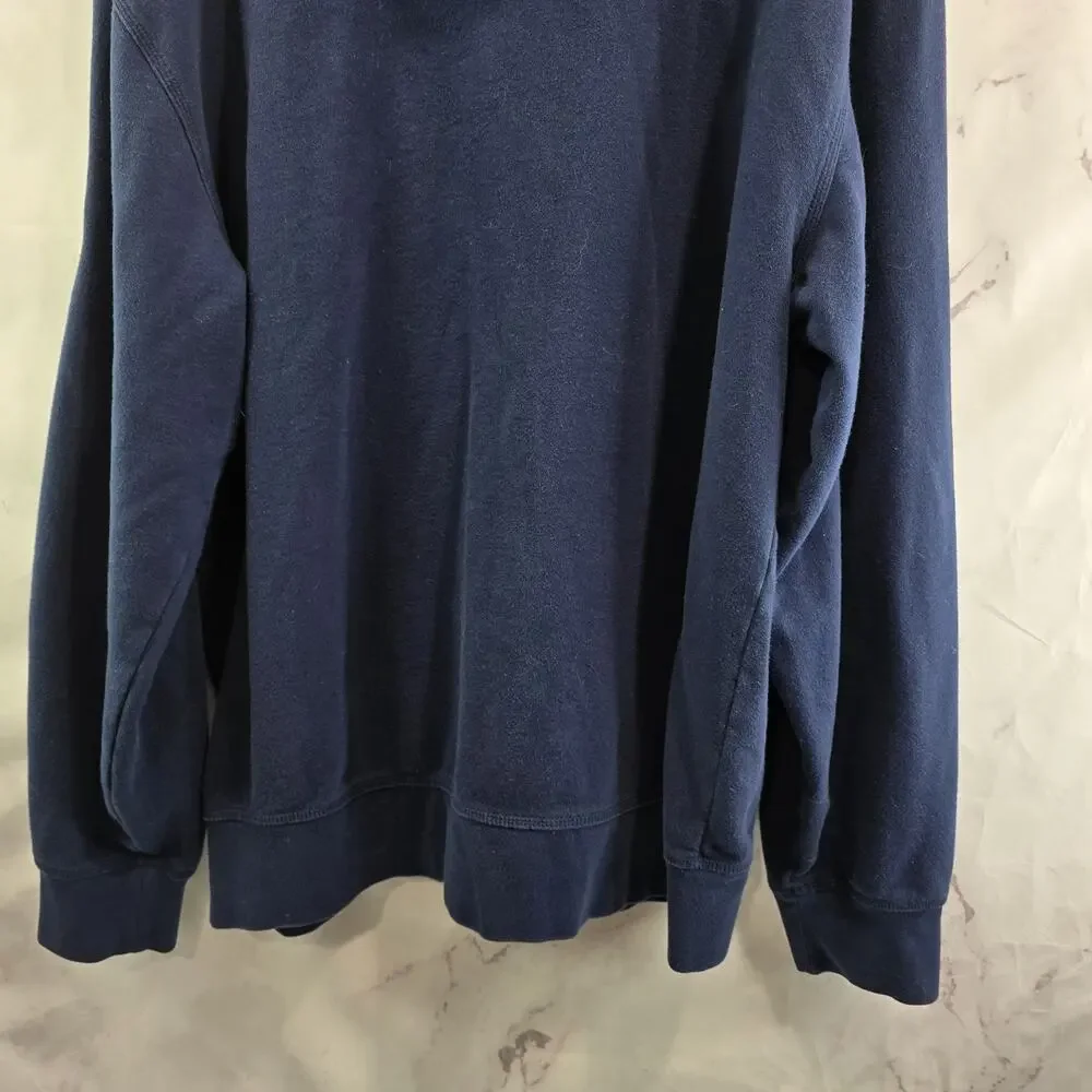 Notre Dame Hoodie Mens XL Blue Full Zip Fighting Irish College Adidas Jacket